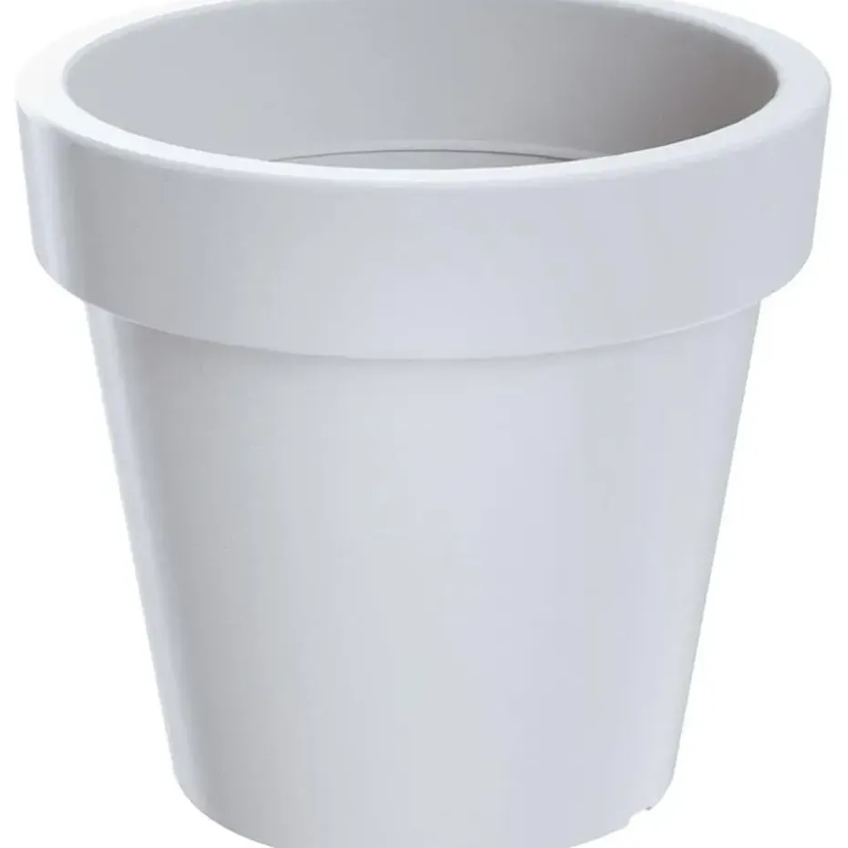 Prosperplast Bloempot - D35 x H31 cm - wit - kunststof