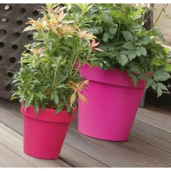 Prosperplast Bloempot - D35 x H31 cm - wit - kunststof