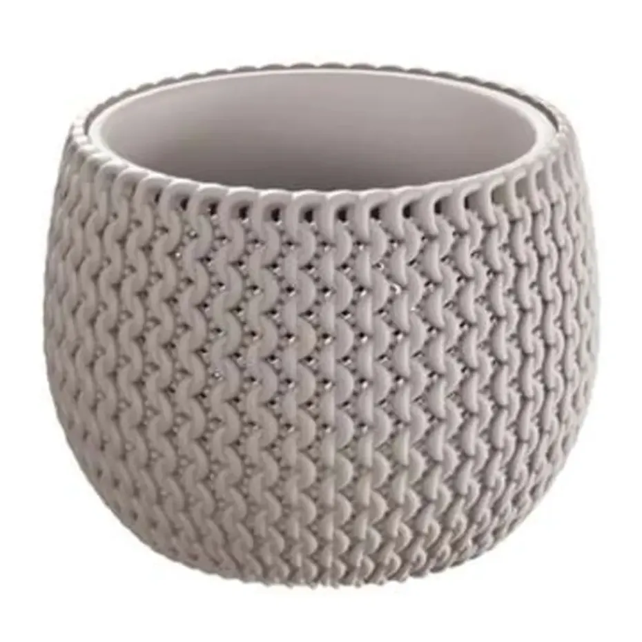 Prosperplast Bloempot Splofy - taupe - 1400 ml - 18 cm