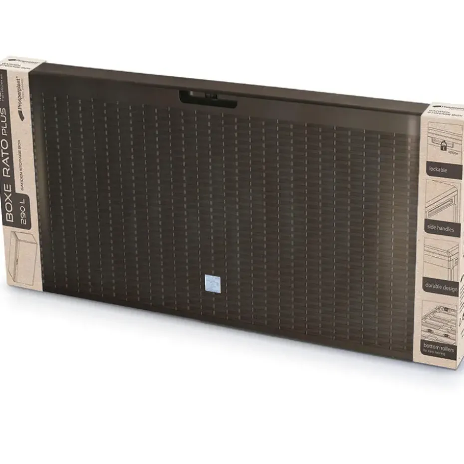 Prosperplast Opbergbox - bruin - 290 liter - 114 x 47 x 59 cm