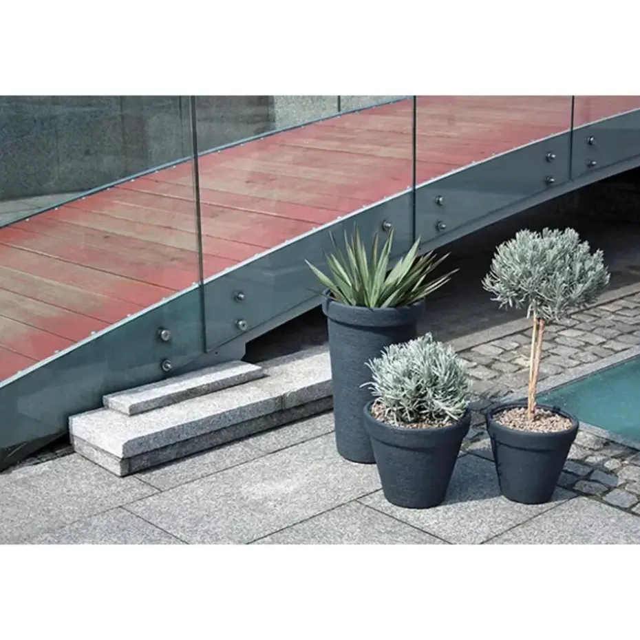 Prosperplast Plantenpot Classic - antraciet - D58 x H47 cm