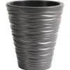 Prosperplast Plantenpot Sand Dunes - kunststof - steengrijs - D30 cm