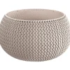 Prosperplast Tuin bloempotSplofy - taupe - D18 x H16 cm