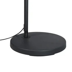 Qazqa booglampen arc zwart e27