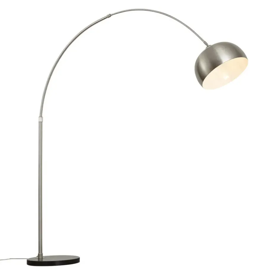 Qazqa booglampen booglamp xxl zilverkleurig e27