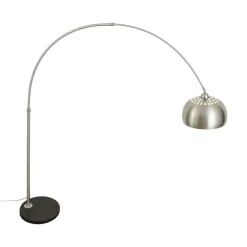 Qazqa booglampen booglamp xxl zilverkleurig e27