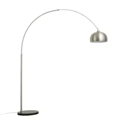 Qazqa booglampen booglamp xxl zilverkleurig e27