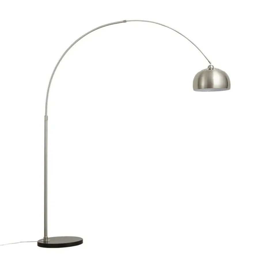 Qazqa booglampen booglamp xxl zilverkleurig e27