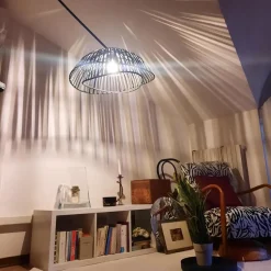 Qazqa booglampen pua zwart e27