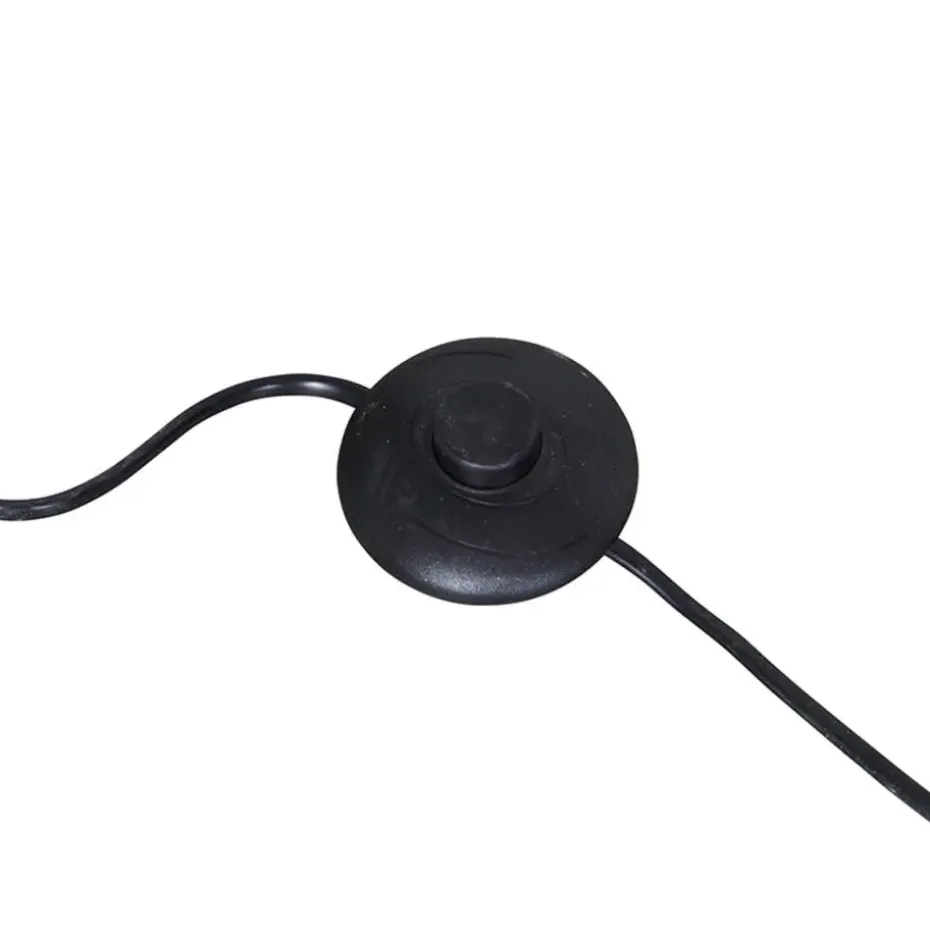 Qazqa booglampen shade-duo zwart e27