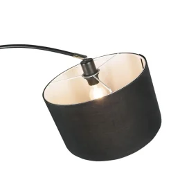 Qazqa booglampen vinossa zwart e27