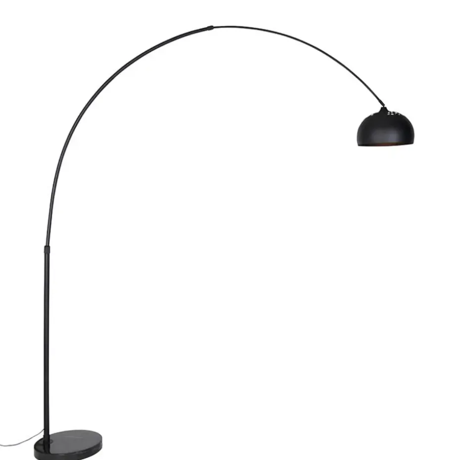 Qazqa booglampen xxl zwart e27