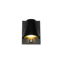 Qazqa buitenlampen met sensor femke zwart gu10