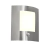 Qazqa buitenlampen met sensor emmerald zilverkleurig e27