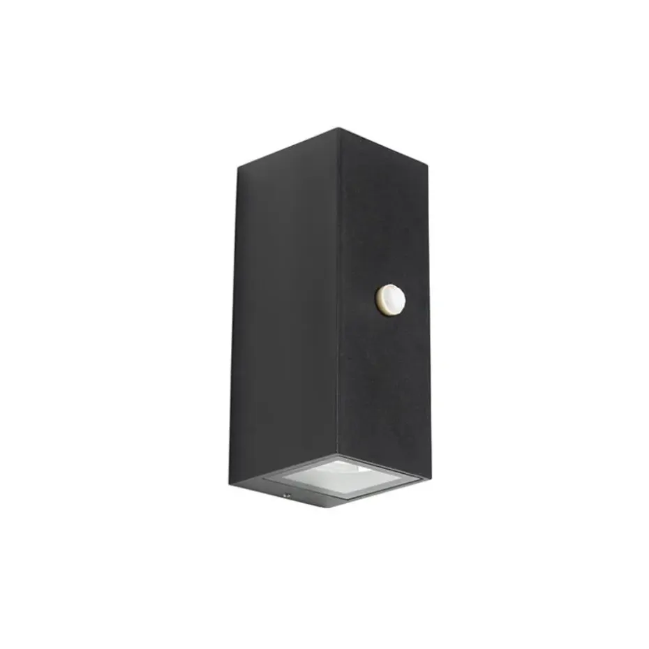 Qazqa buitenlampen met sensor baleno zwart gu10