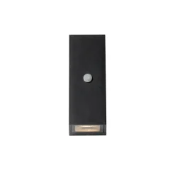 Qazqa buitenlampen met sensor baleno zwart gu10