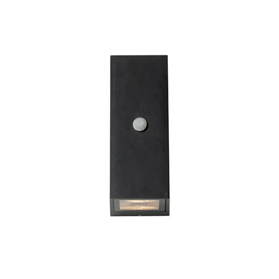 Qazqa buitenlampen met sensor baleno zwart gu10