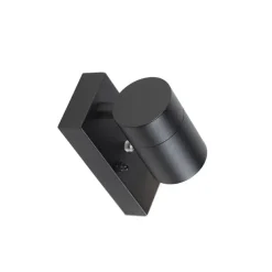 Qazqa buitenlampen met sensor solo zwart gu10