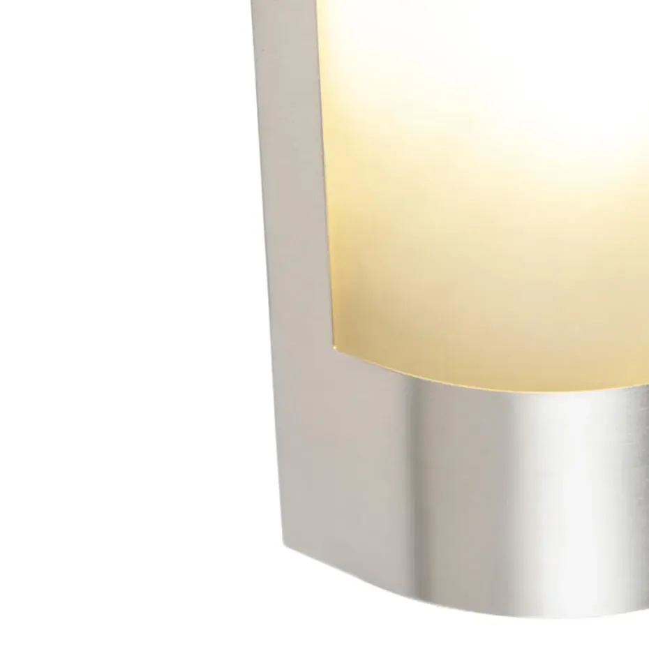 Qazqa buitenlampen met sensor mira zilverkleurig e27