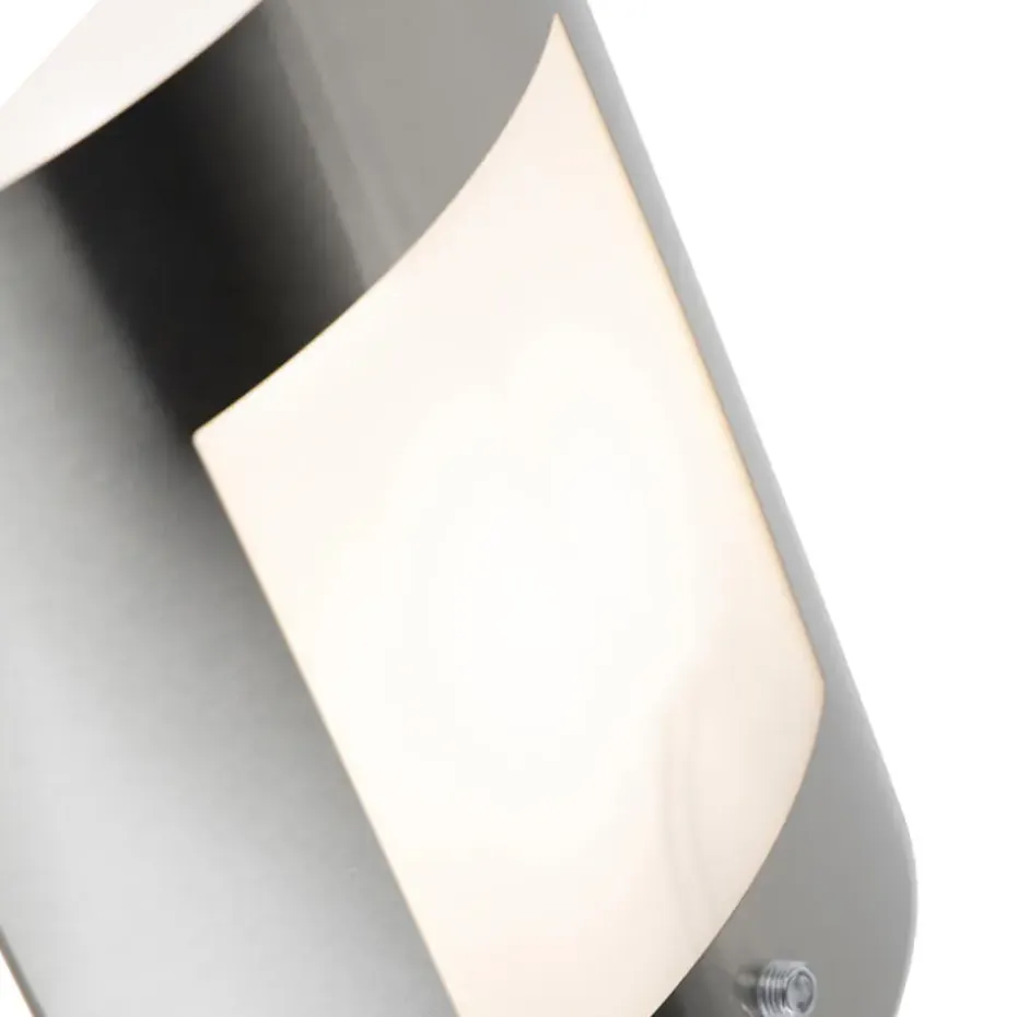 Qazqa buitenlampen met sensor emmerald zilverkleurig e27