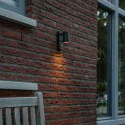 Qazqa buitenlampen met sensor solo zwart gu10