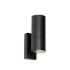 Qazqa buitenlampen met sensor duo zwart gu10
