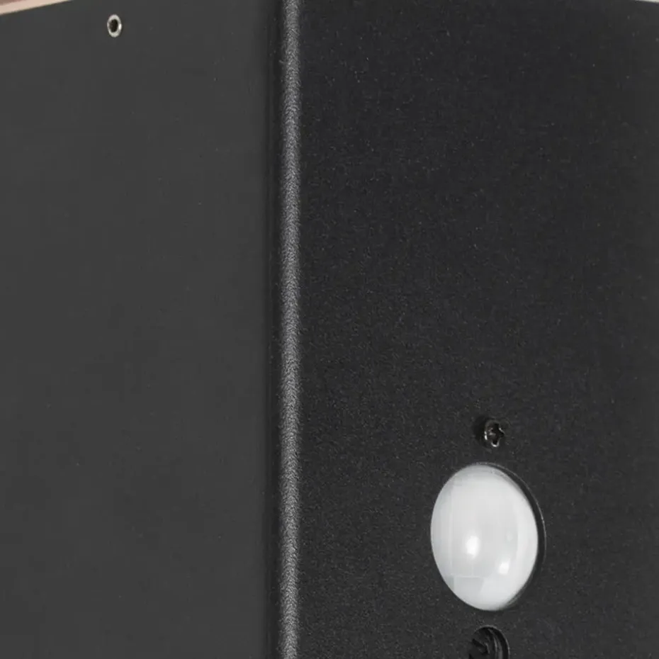 Qazqa buitenlampen met sensor denmark zwart e27