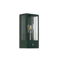Qazqa buitenlampen met sensor rotterdam groen e27