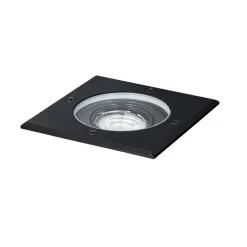 Qazqa grondspots delux zwart gu10