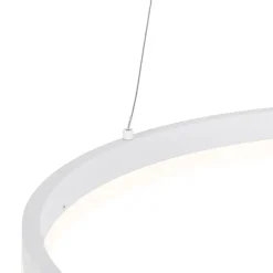 Qazqa hanglampen anello wit geïntegreerde led