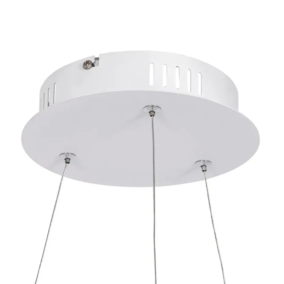Qazqa hanglampen anello wit geïntegreerde led