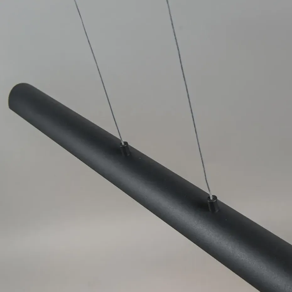 Qazqa hanglampen balo zwart geïntegreerde led
