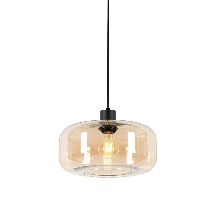 Qazqa hanglampen bizle beige e27