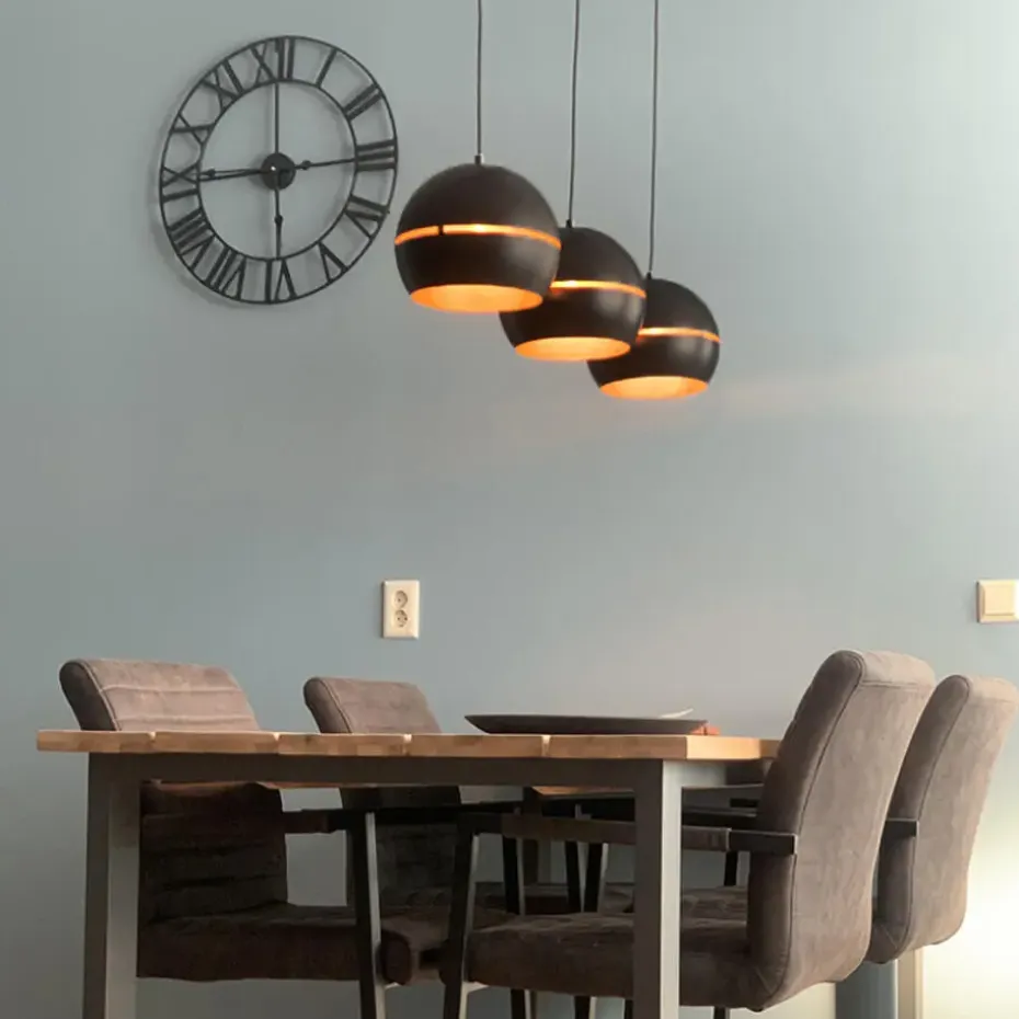 Qazqa hanglampen buell hl zwart e27