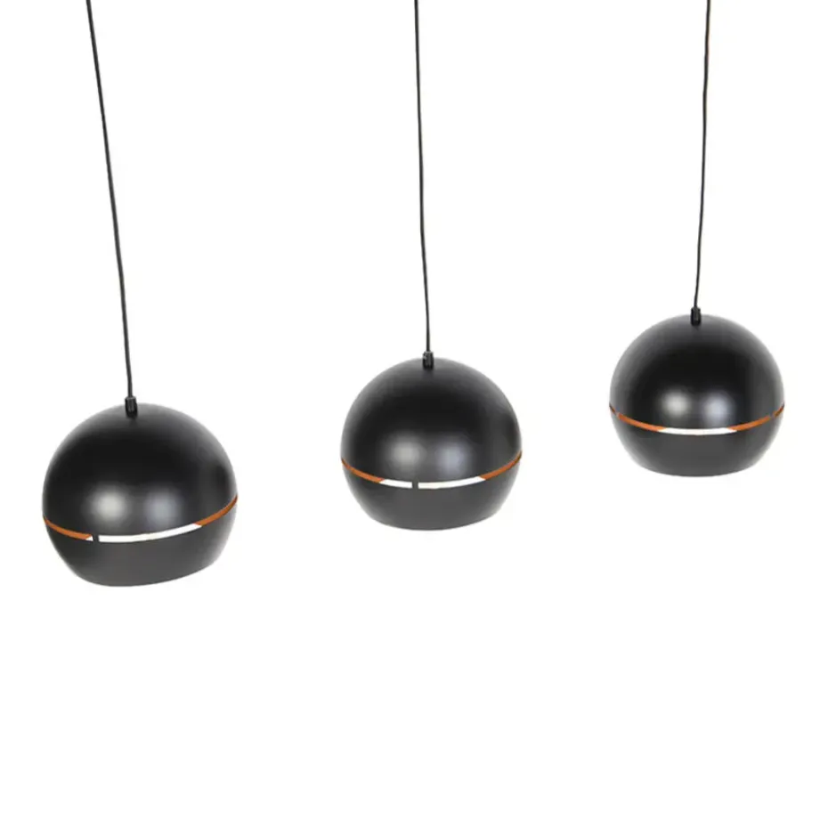 Qazqa hanglampen buell hl zwart e27