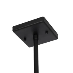 Qazqa hanglampen buiten charlois zwart e27