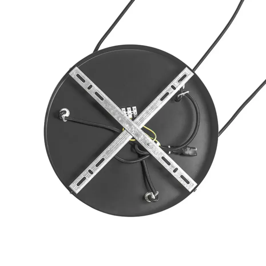 Qazqa hanglampen busa zwart e27