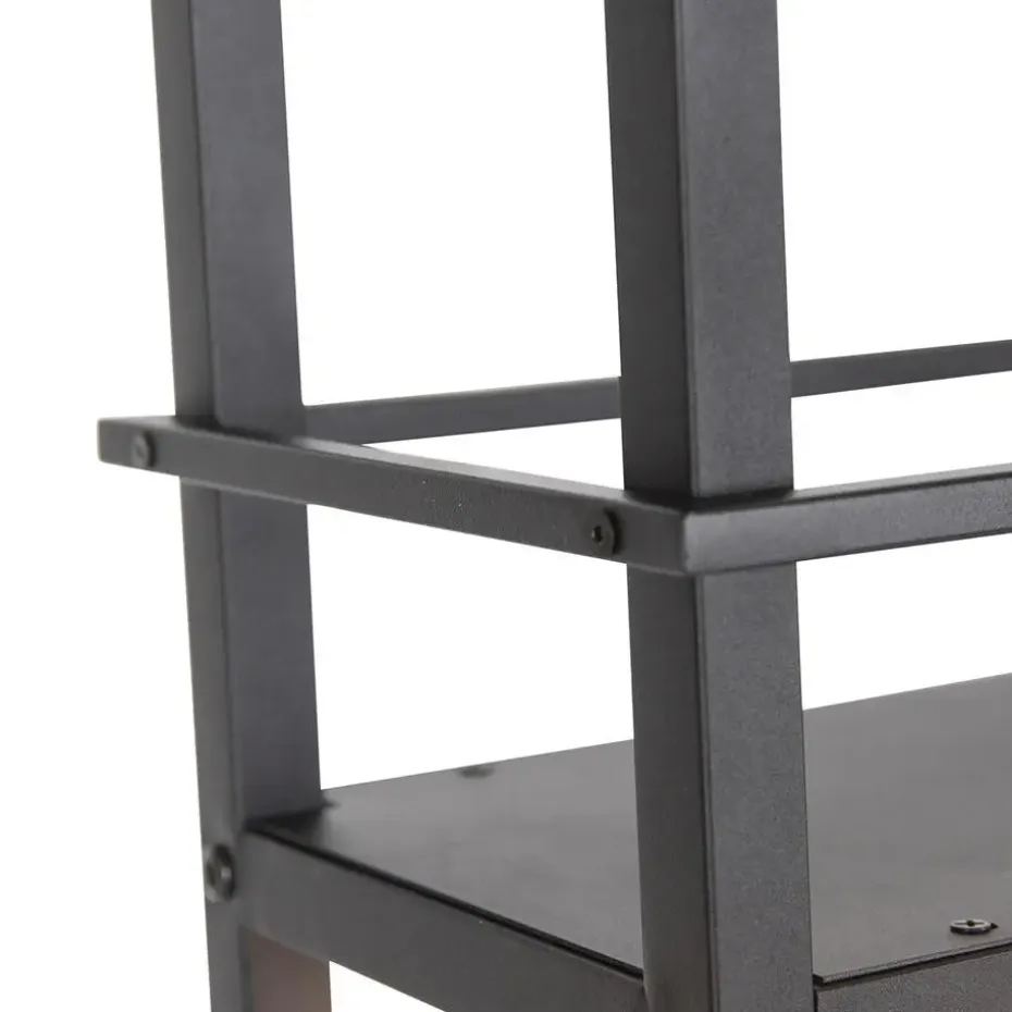 Qazqa hanglampen cage rack zwart e27