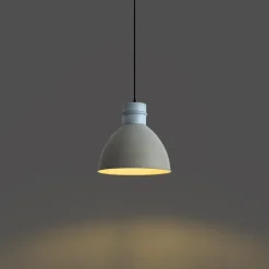 Qazqa hanglampen dory grijs e27