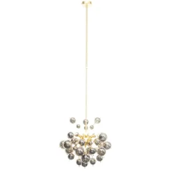 Qazqa hanglampen explode goudkleurig g9