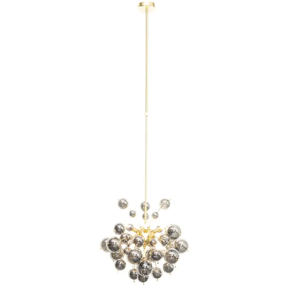 Qazqa hanglampen explode goudkleurig g9
