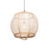 Qazqa hanglampen pascal bruin e27