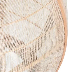 Qazqa hanglampen pascal bruin e27