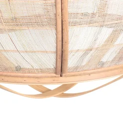 Qazqa hanglampen pascal bruin e27