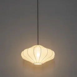 Qazqa hanglampen plu wit e27