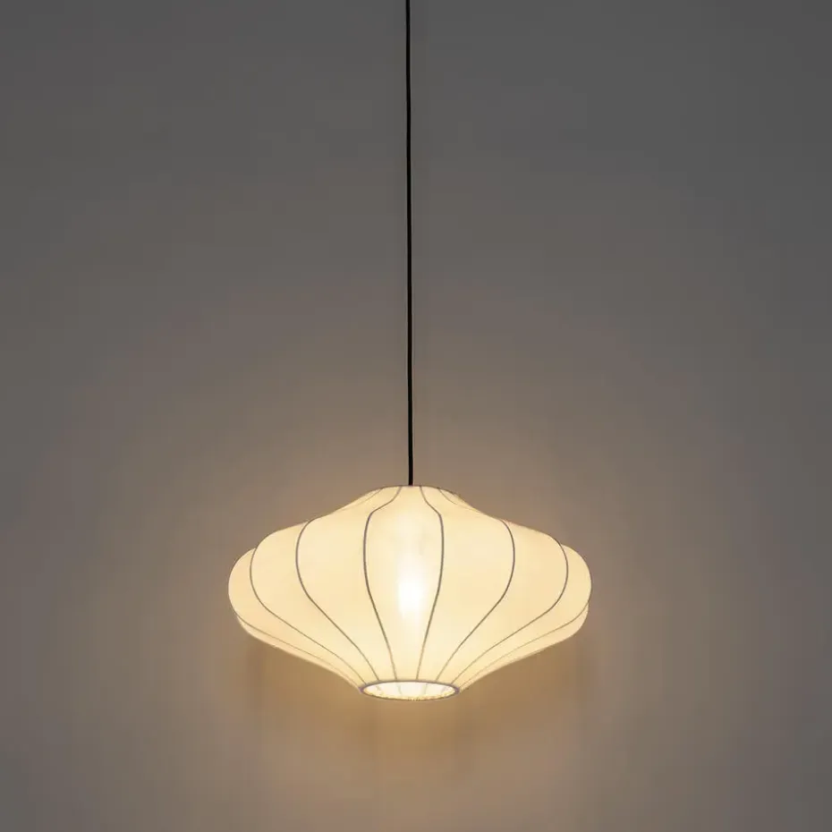 Qazqa hanglampen plu wit e27