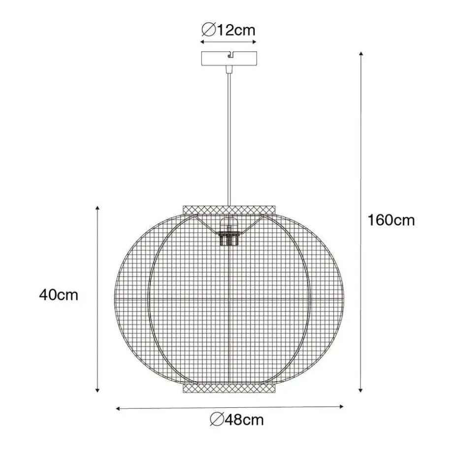 Qazqa hanglampen rob wit e27