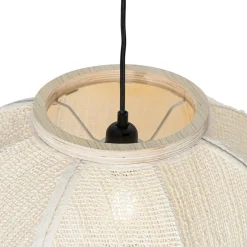 Qazqa hanglampen rob wit e27