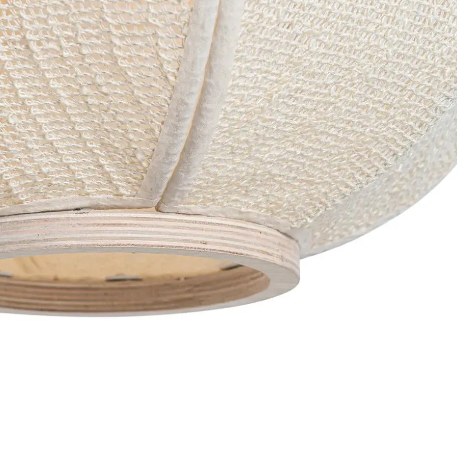 Qazqa hanglampen rob wit e27