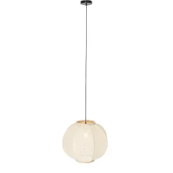 Qazqa hanglampen rob wit e27